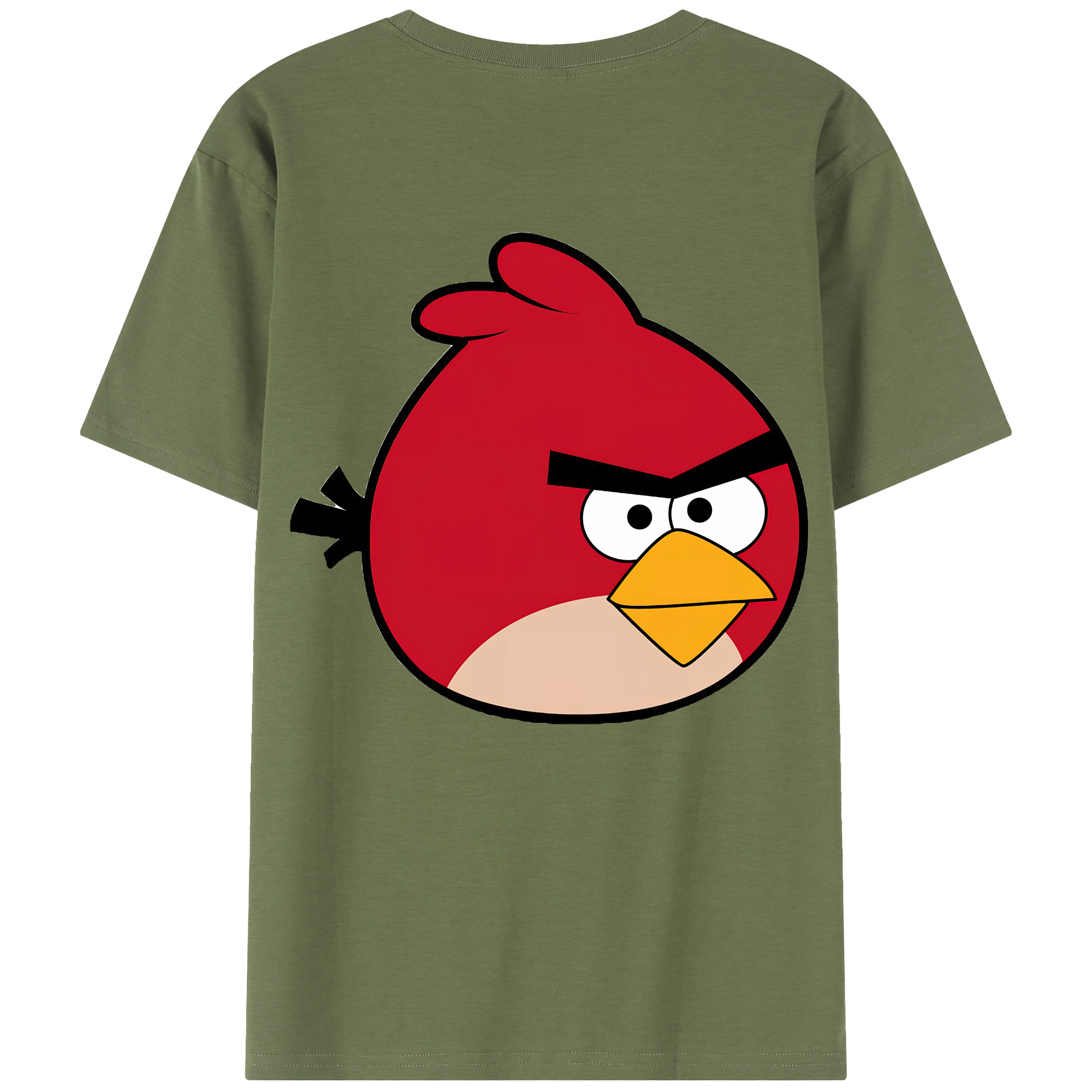 （画像用） Angry Birds アングリーバード 綿100％半袖Tシャツ（背面プリント）